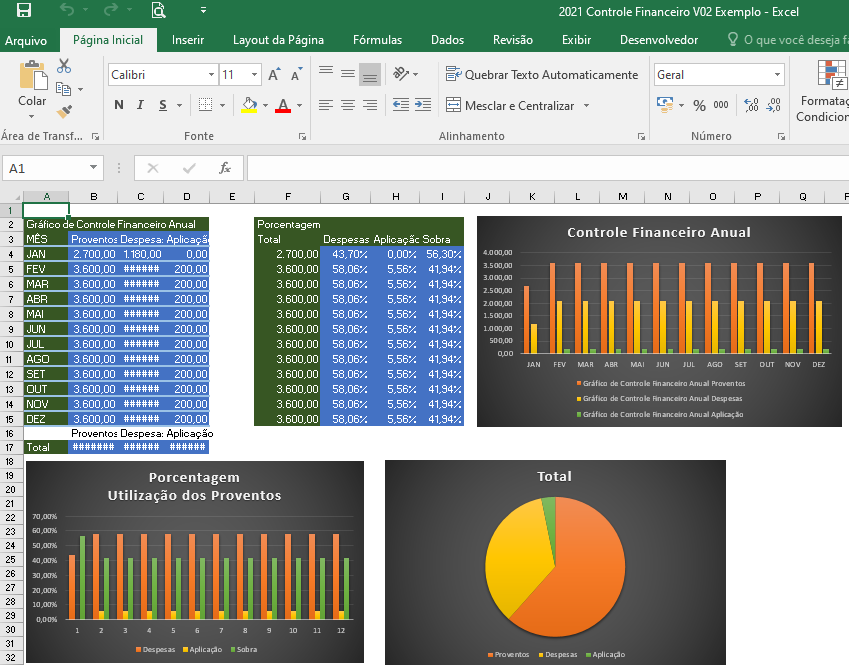 planilha de finanças pessoais excel grátis